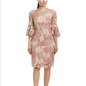 Tahari ASL Blush Lace Dress